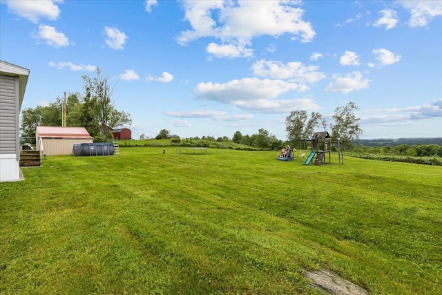 908 Gilbert Rd, Williamstown, VT 05679 - view of green lawn with a playground