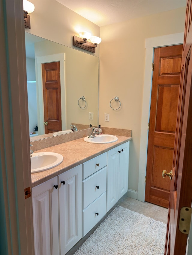 2 Parker Farm Ln, Amherst, NH 03031 - full bath featuring double vanity and tile patterned floors