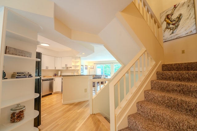 58 Bunker Ln Unit 3, Lincoln, NH 03251 - stairs featuring wood finished floors