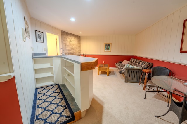 58 Bunker Ln Unit 3, Lincoln, NH 03251 - office area featuring carpet floors and a sink