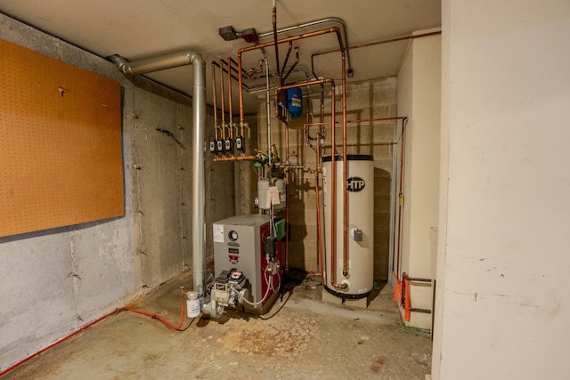 58 Bunker Ln Unit 3, Lincoln, NH 03251 - utility room featuring water heater and a heating unit