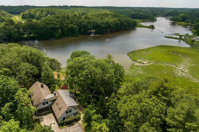 30 Old Piscataqua Rd, Durham, NH 03824 - aerial view of a large body of water and a forest
