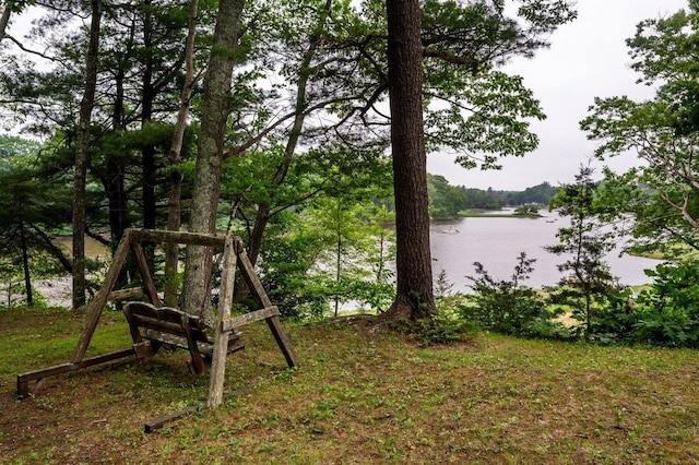 30 Old Piscataqua Rd, Durham, NH 03824 - view of yard with a water view