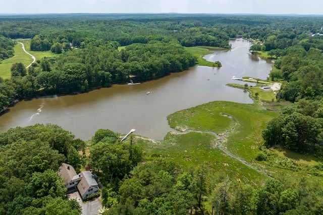 30 Old Piscataqua Rd, Durham, NH 03824 - aerial overview of property's location with a large body of water and a forest
