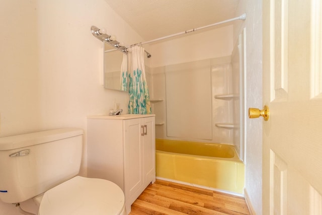 30 Beech St Unit 4B, Bristol, NH 03222 - full bathroom with wood finished floors, shower / bath combo, and vanity