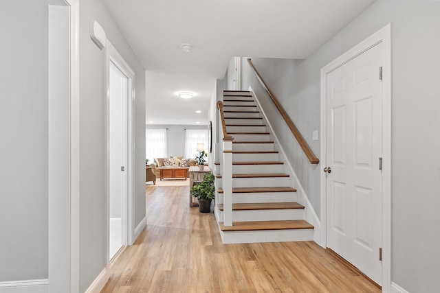 7A Terraceview Dr, Hudson, NH 03051 - staircase featuring wood finished floors and baseboards