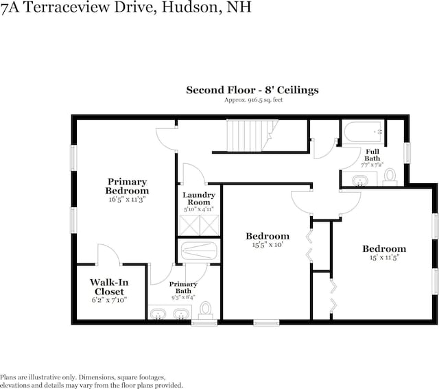 7A Terraceview Dr, Hudson, NH 03051 - view of floor plan / room layout