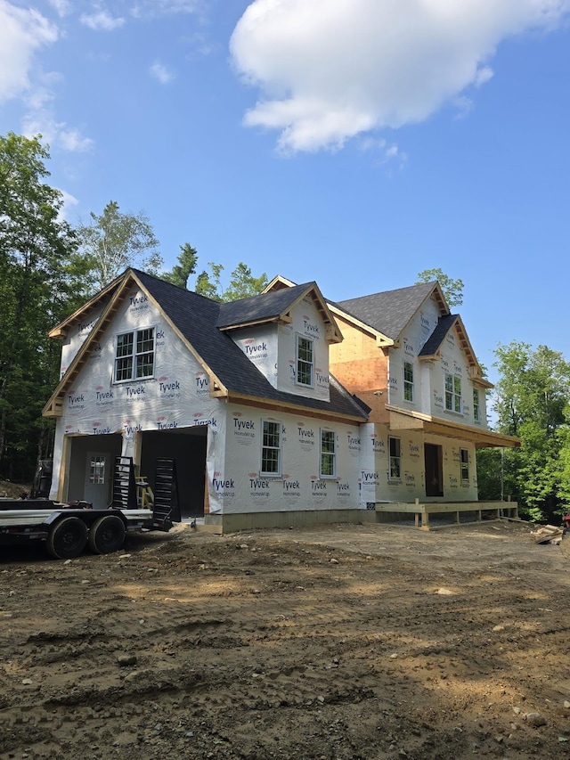 132 Asby Rd, Canterbury, NH 03224 - rear view of property with roof with shingles