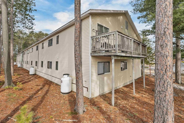 42 Wylie Ct Unit 6, Conway, NH 03860 - view of property exterior with a wooden deck