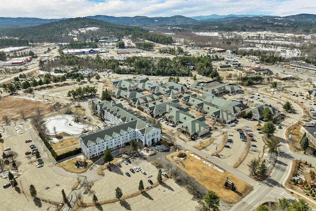 42 Wylie Ct Unit 6, Conway, NH 03860 - aerial view of property's location with a mountain backdrop