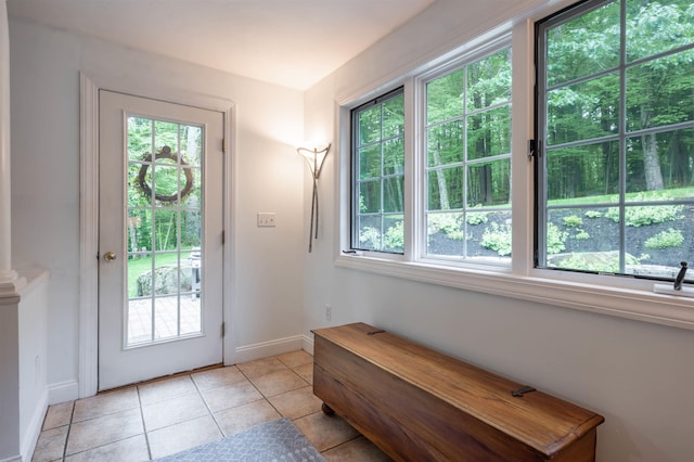 35 Fletcher Ln, Hollis, NH 03049 - foyer with baseboards and light tile patterned flooring