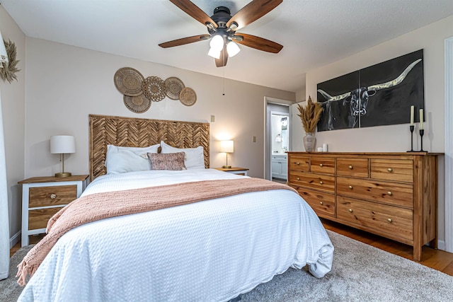 71/2 Olesen Rd, Derry, NH 03038 - bedroom featuring wood finished floors and ceiling fan