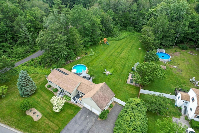 71/2 Olesen Rd, Derry, NH 03038 - drone / aerial view of a pool