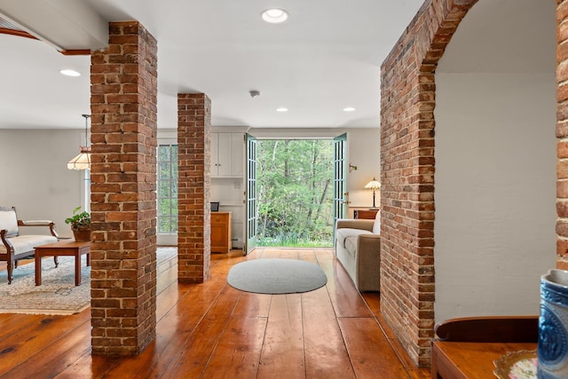 85 Dartmouth College Hwy Unit 204, Lyme, NH 03768 - corridor featuring light wood-type flooring and recessed lighting