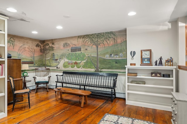 85 Dartmouth College Hwy Unit 204, Lyme, NH 03768 - sitting room featuring wood-type flooring and recessed lighting
