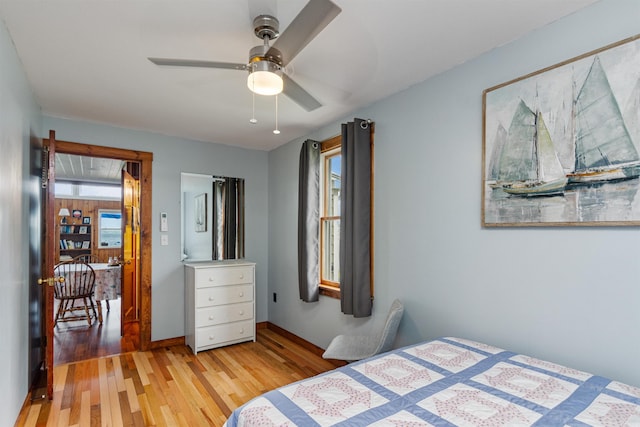 174 Kirk And Fitts Rd, Alburgh, VT 05440 - bedroom featuring wood finished floors and a ceiling fan