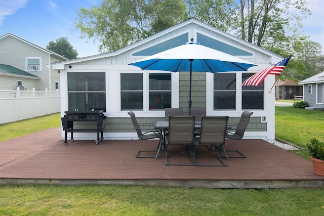 174 Kirk And Fitts Rd, Alburgh, VT 05440 - deck with outdoor dining area and a sunroom