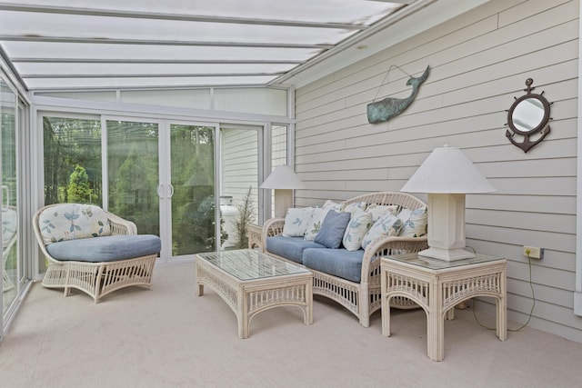 496 Coles Hill Rd, Wells, ME 04090 - sunroom with outdoor lounge area