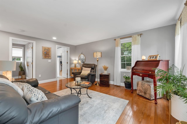 12 Julia Dr, Hooksett, NH 03106 - living area with hardwood / wood-style floors and recessed lighting