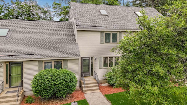 48 Eastmeadow Way, Manchester, NH 03109 - view of front of home with a shingled roof and entry steps
