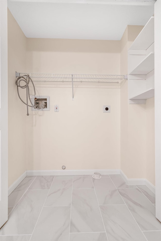 48 Eastmeadow Way, Manchester, NH 03109 - laundry room featuring hookup for an electric dryer, hookup for a washing machine, and light marble finish floors