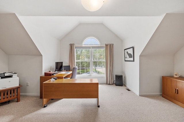 127 Hampton Mdws, Hampton, NH 03842 - office featuring light colored carpet and lofted ceiling