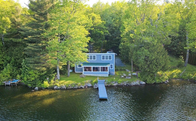 491 The Ln, Peacham, VT 05862 - aerial view of property and surrounding area with a nearby body of water