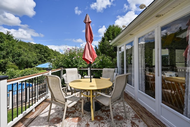 90 Giles Rd, East Kingston, NH 03827 - deck with outdoor dining space