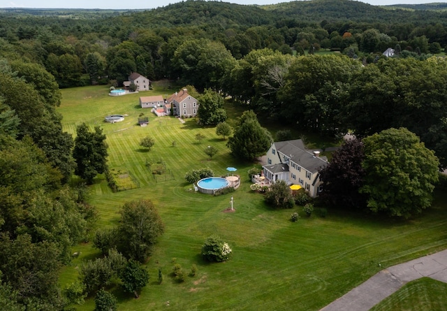 90 Giles Rd, East Kingston, NH 03827 - aerial overview of property's location with a heavily wooded area
