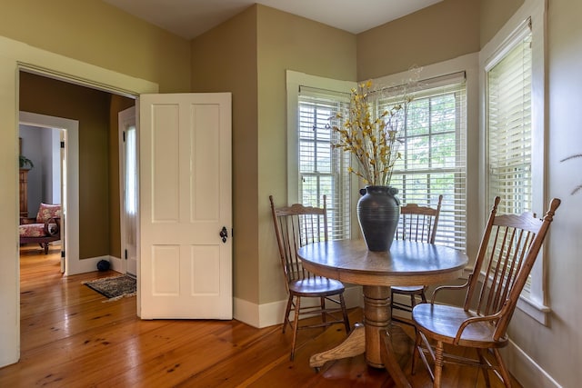 331 Rte 100 N, Plymouth, VT 05056 - dining room featuring wood-type flooring and baseboards