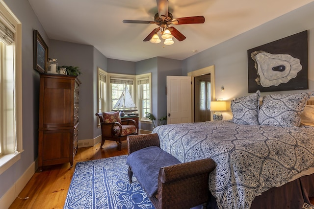 331 Rte 100 N, Plymouth, VT 05056 - bedroom with wood finished floors and a ceiling fan