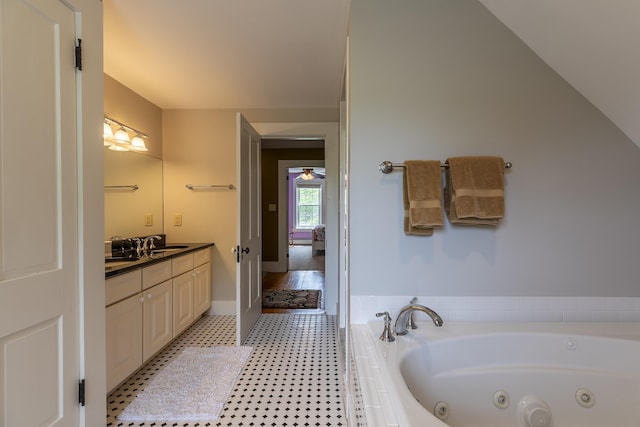 331 Rte 100 N, Plymouth, VT 05056 - full bathroom featuring vanity and a jetted tub