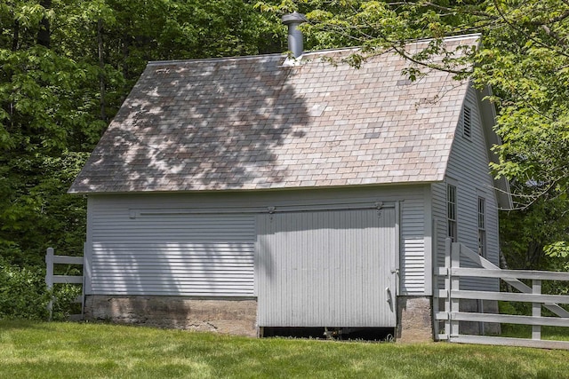 331 Rte 100 N, Plymouth, VT 05056 - view of side of property featuring a shingled roof