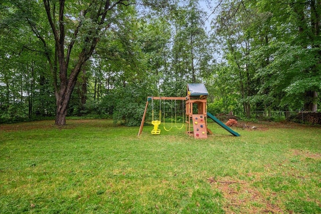 155 Woodcrest Cir, Milton, VT 05468 - view of playground featuring a lawn
