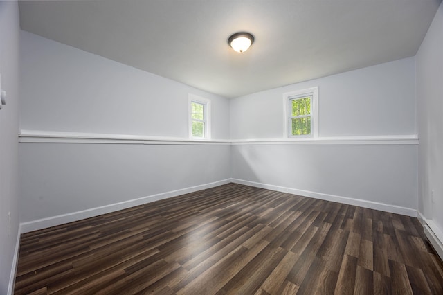 222 Daniel Webster Hwy, Boscawen, NH 03303 - empty room featuring dark wood-type flooring and baseboards