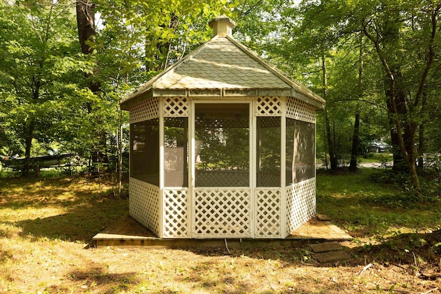 222 Daniel Webster Hwy, Boscawen, NH 03303 - view of outdoor structure with a gazebo