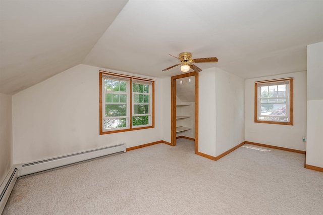 10 Eastern Ave, Rochester, NH 03867 - bonus room with carpet flooring, healthy amount of natural light, a ceiling fan, vaulted ceiling, and baseboard heating