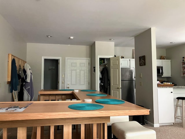 45 Kancamagus Hwy Unit 2, Woodstock, NH 03262 - dining area with light carpet