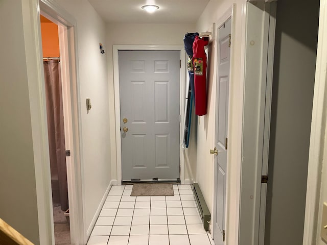 45 Kancamagus Hwy Unit 2, Woodstock, NH 03262 - doorway to outside featuring light tile patterned flooring and baseboards