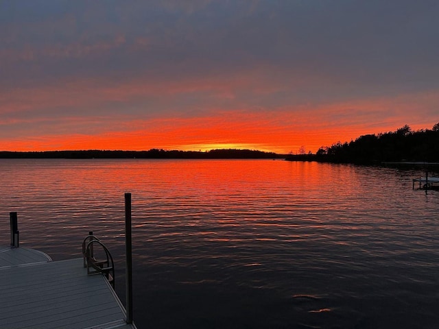 67 Cardinal Ln, Smithfield, ME 04978 - dock area featuring a water view