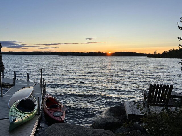 67 Cardinal Ln, Smithfield, ME 04978 - dock featuring a water view