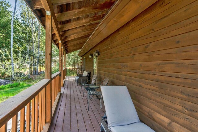 67 Cardinal Ln, Smithfield, ME 04978 - view of deck