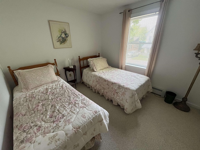 13 Bartlett St, Allenstown, NH 03275 - bedroom with baseboard heating and carpet floors