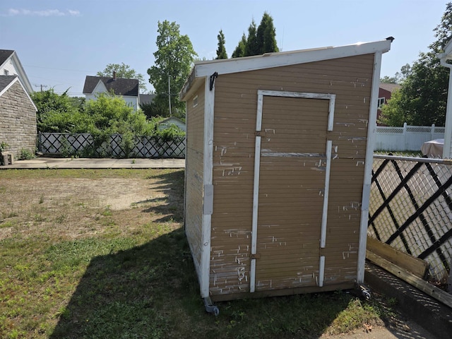 793 S Beech St, Manchester, NH 03104 - view of shed featuring a fenced backyard