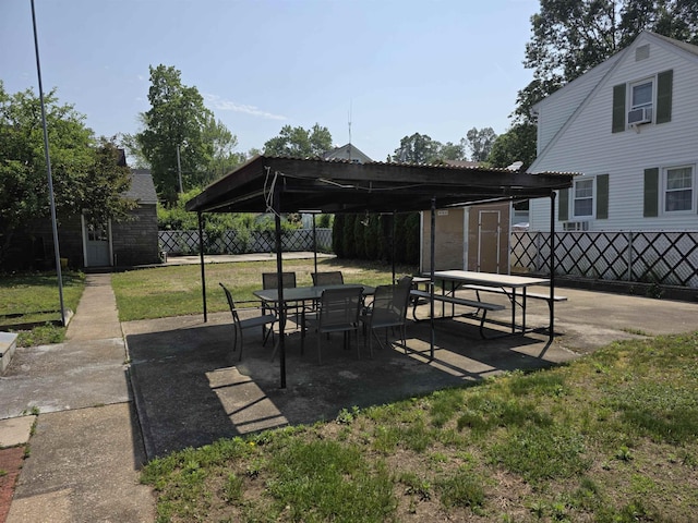 793 S Beech St, Manchester, NH 03104 - view of patio / terrace with outdoor dining area and a shed