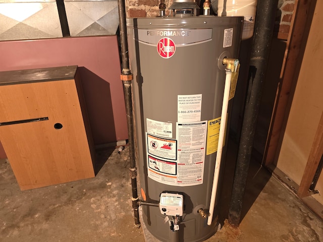 793 S Beech St, Manchester, NH 03104 - utility room with gas water heater