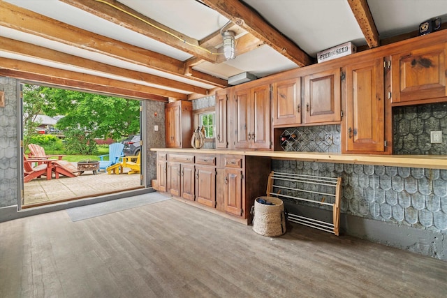 235 Dartmouth College Hwy, Haverhill, NH 03765 - bar with beam ceiling and wood finished floors