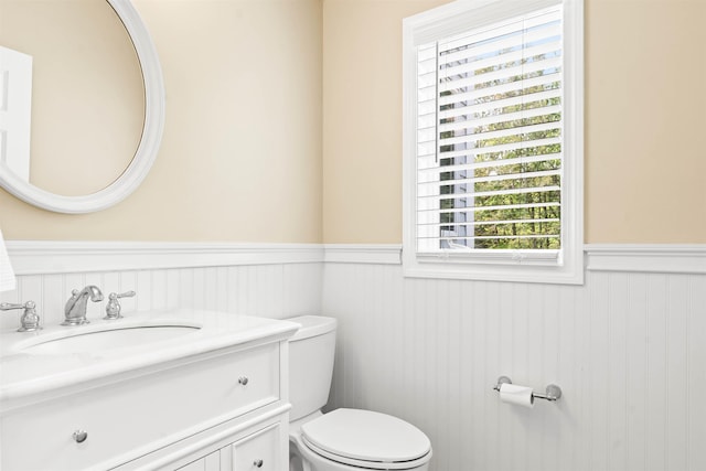 9 Hubbard Rd, Amherst, NH 03031 - bathroom featuring wainscoting and vanity