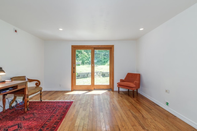 53 Broad Cove Dr, Concord, NH 03303 - sitting room with light wood-style floors and recessed lighting