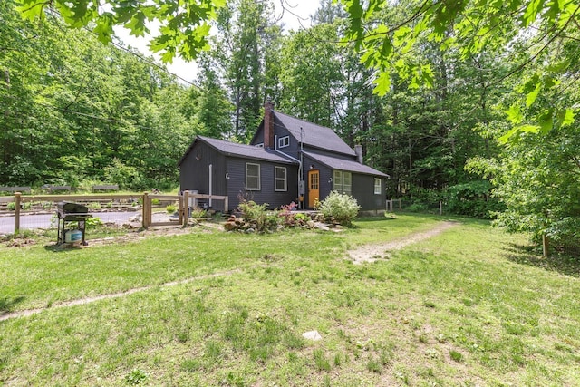 53 Broad Cove Dr, Concord, NH 03303 - view of front facade featuring a chimney and a shingled roof
